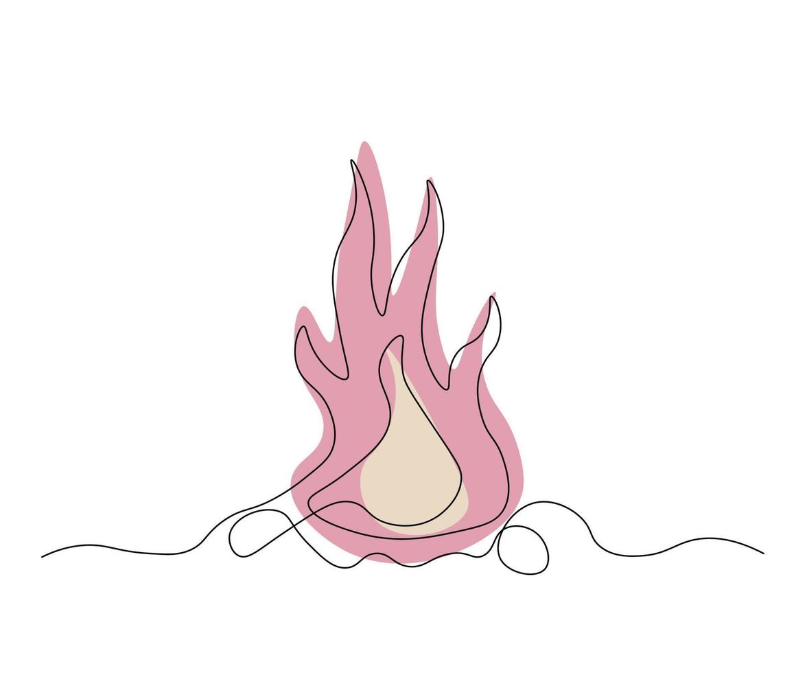 Continuous Line Fire Vector Art, Icons, and Graphics for Free Download