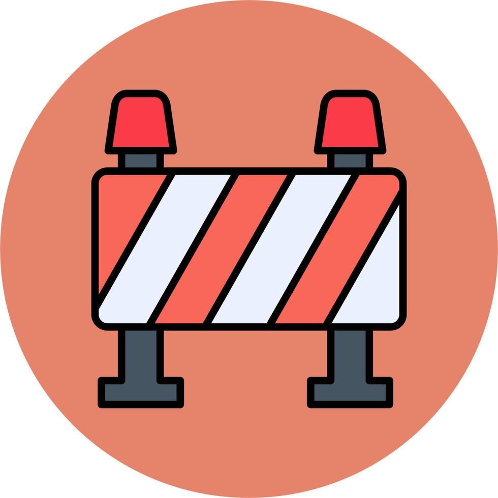 Road Block Vector Icon