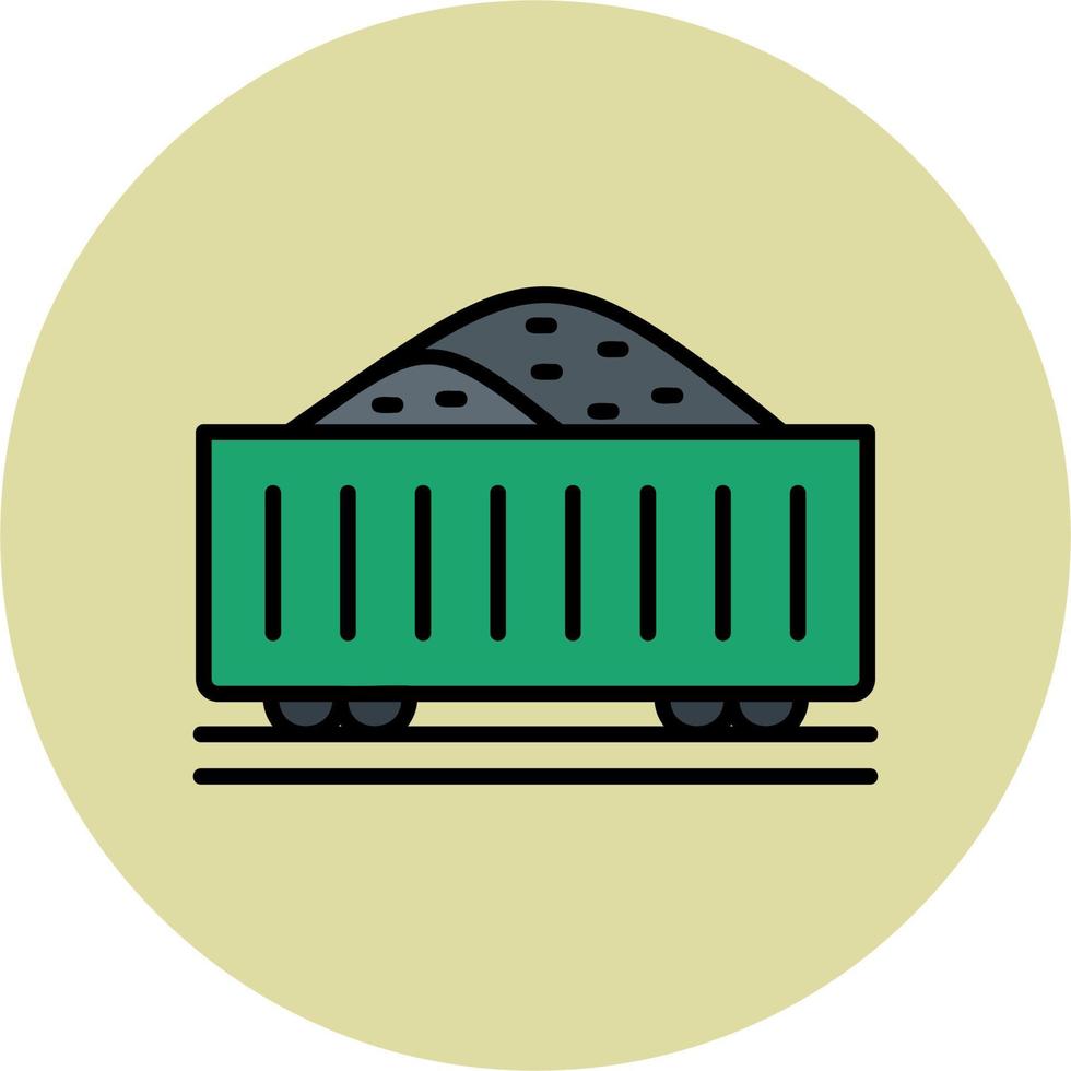 Freight Wagon Vector Icon