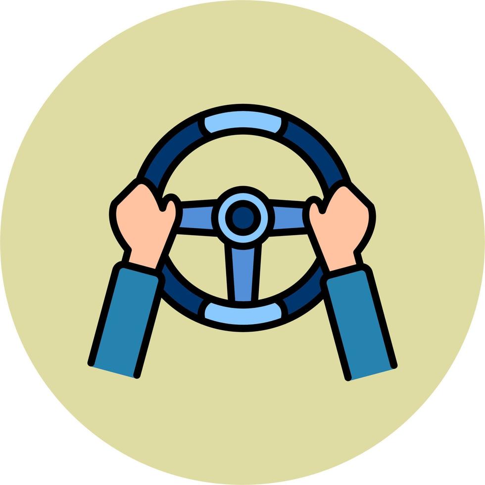 Steering Wheel Vector Icon