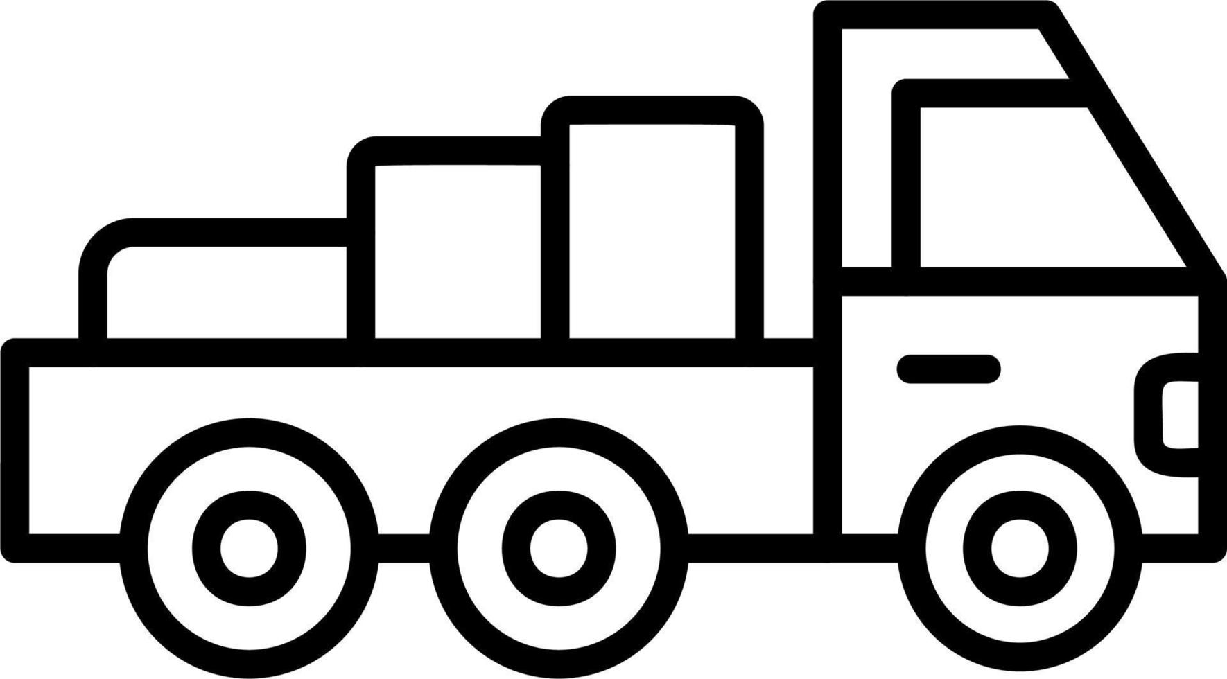 Pickup Truck Vector Icon