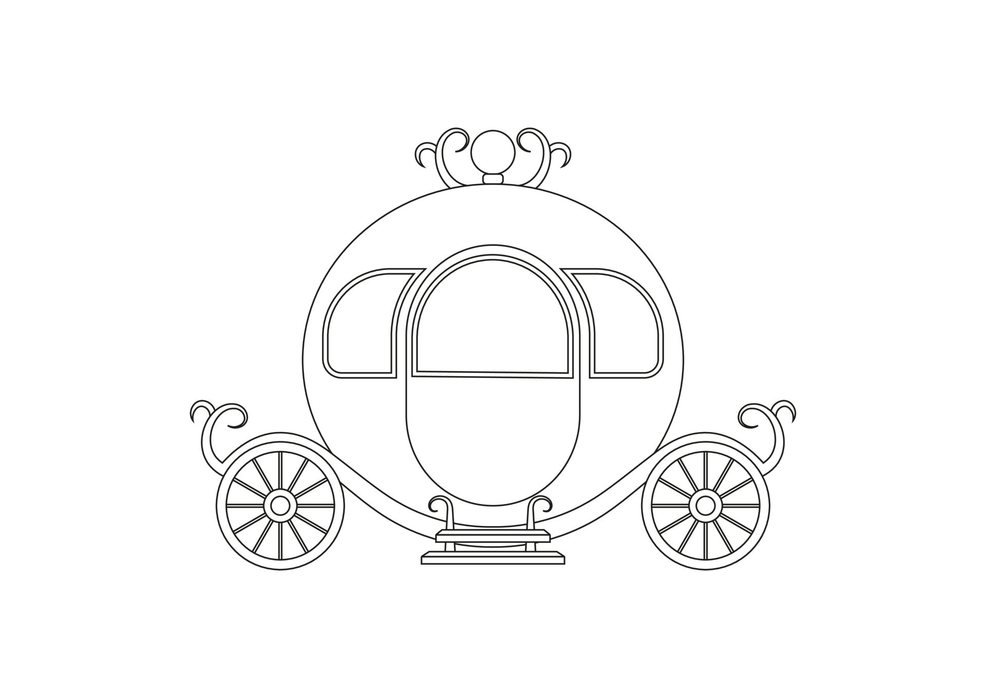Cinderella Carriage Coloring Pages