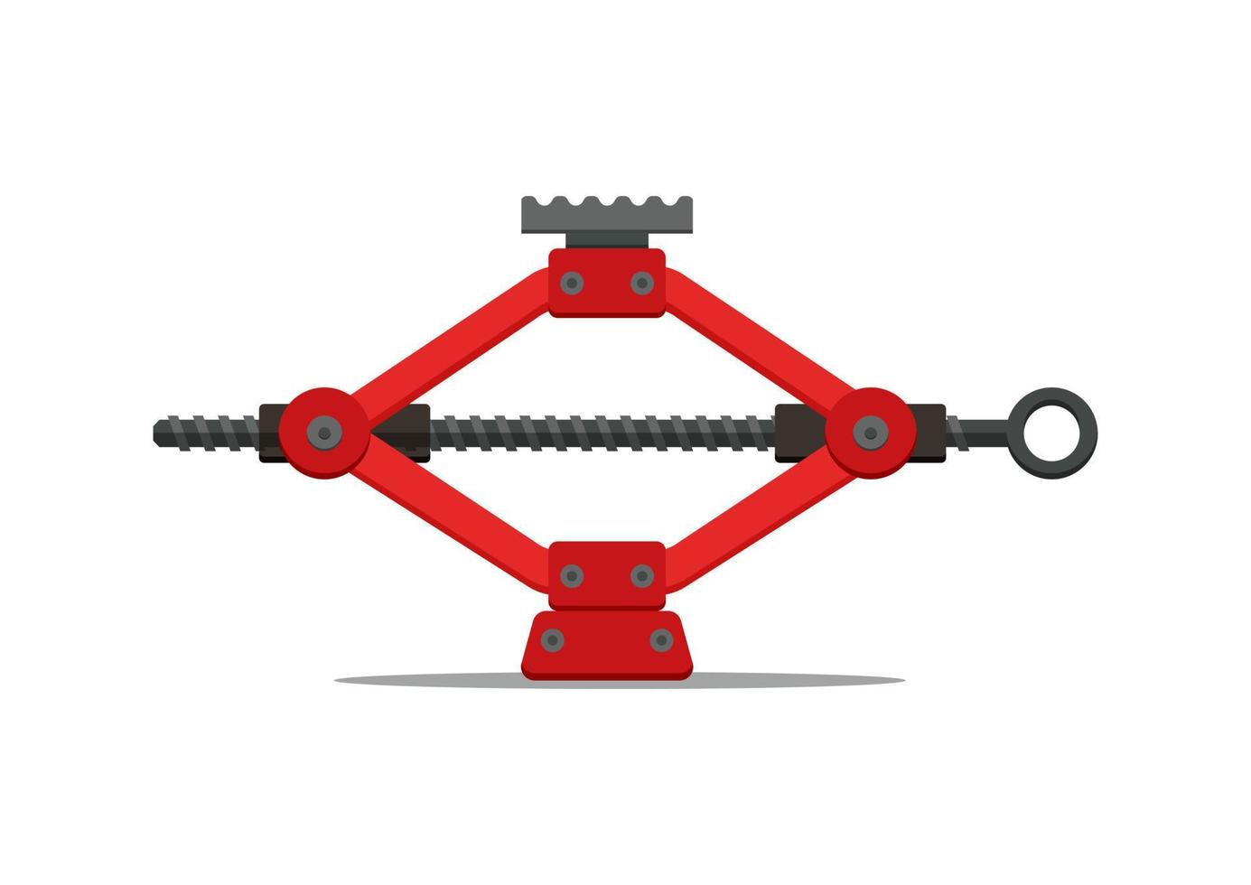 Power Jack-Screw Icon Flat Design Isolated On White Background. Vector Power Jack-Screw