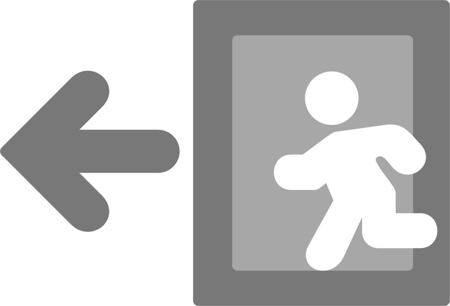 Emergency Exit Sign Vector Icon
