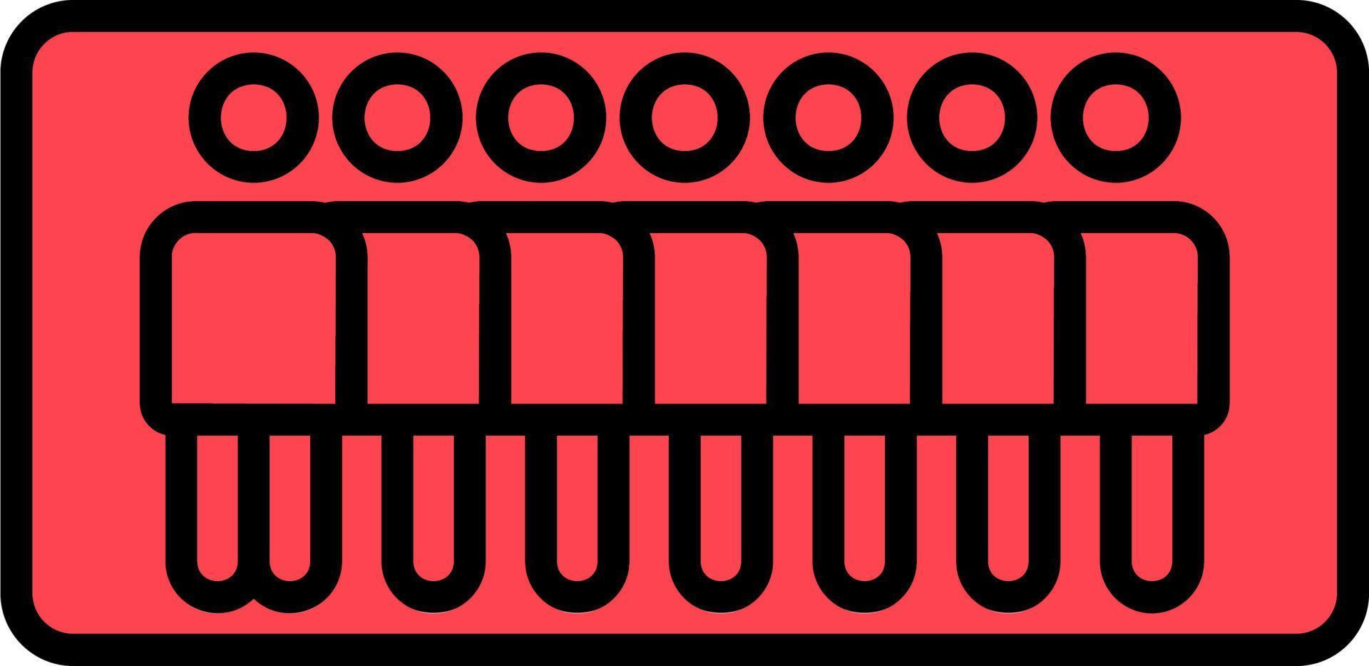 Straight Line Sign Vector Icon