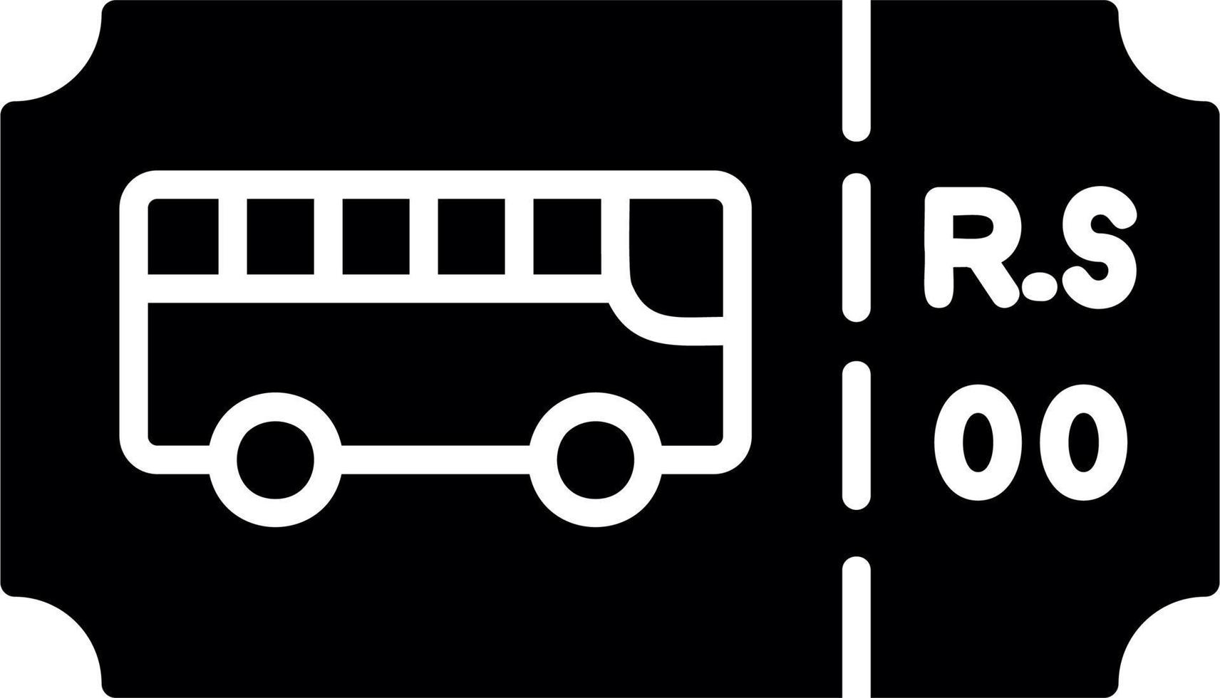 Bus Ticket Vector Icon