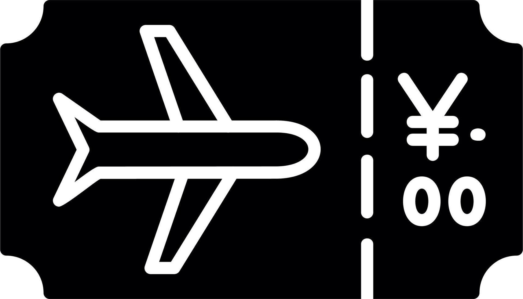 Plane Ticket Vector Icon