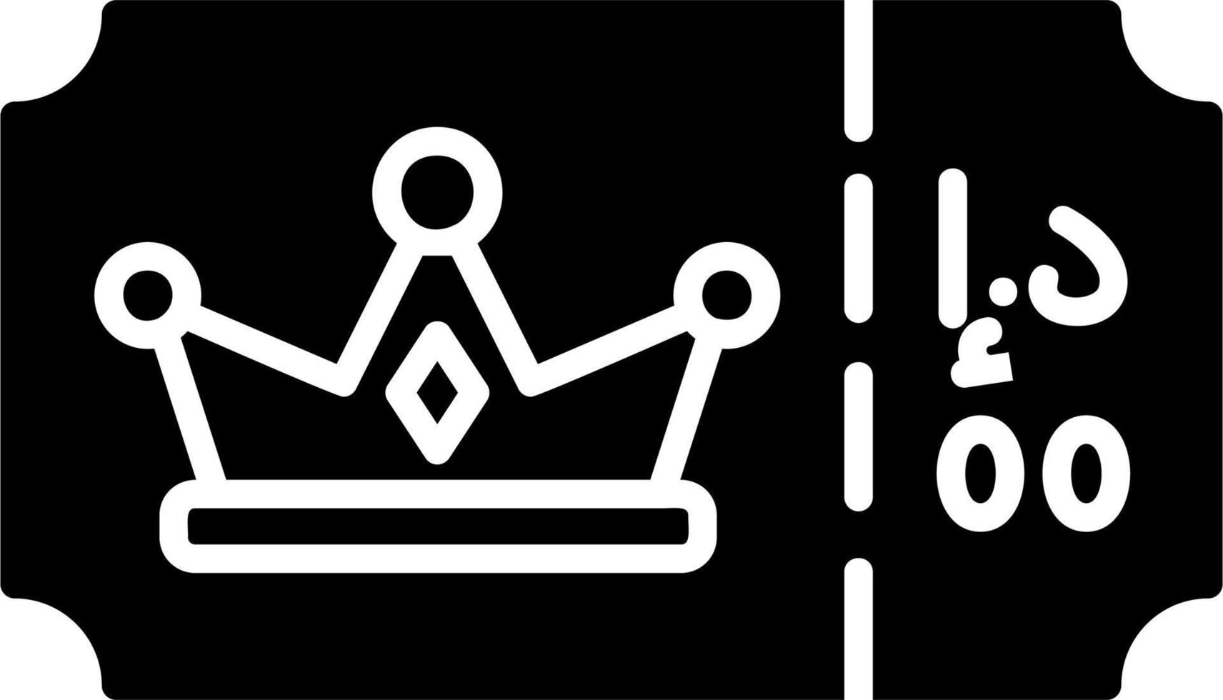 Vip Ticket Vector Icon