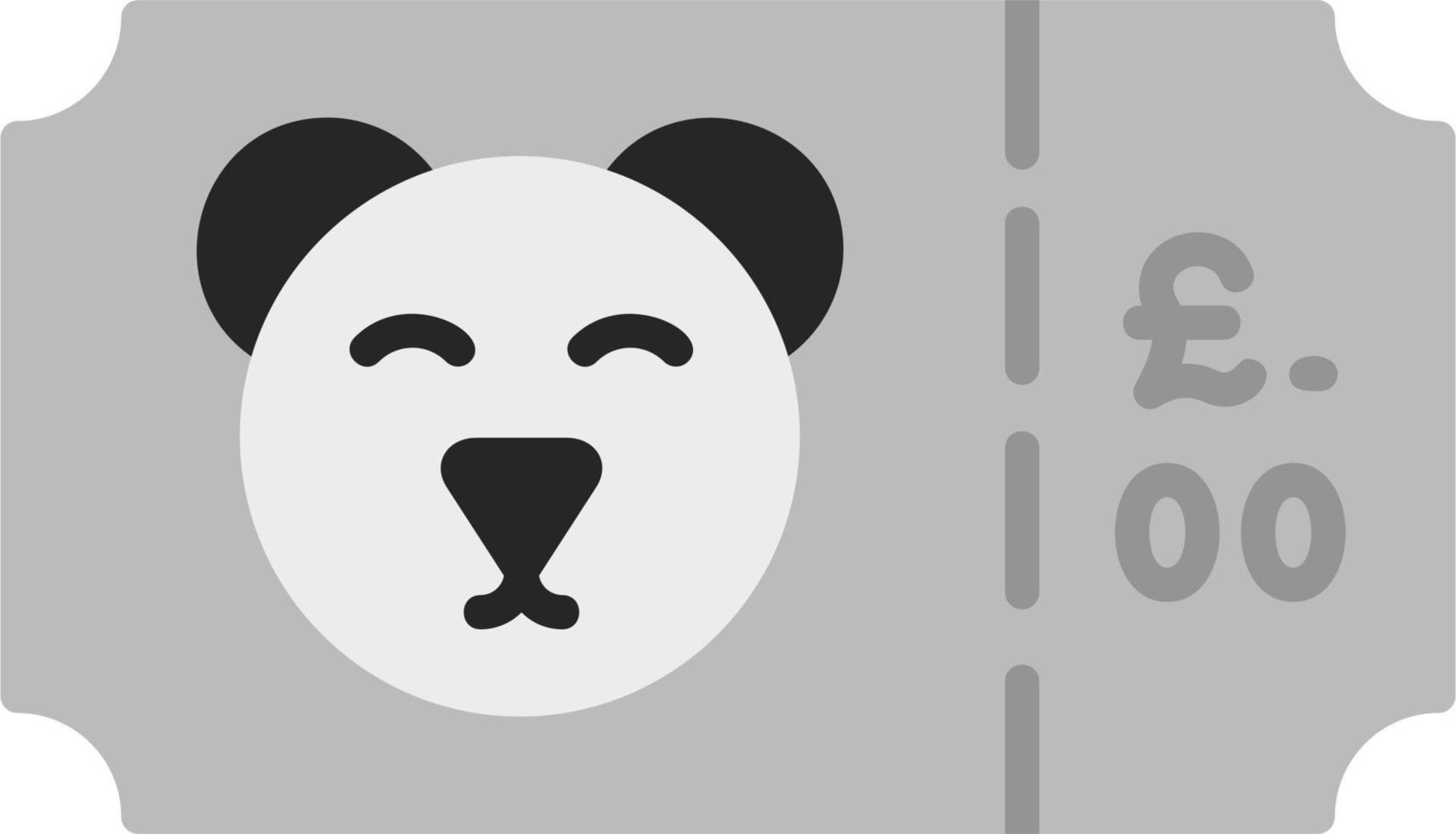 Zoo Ticket Vector Icon