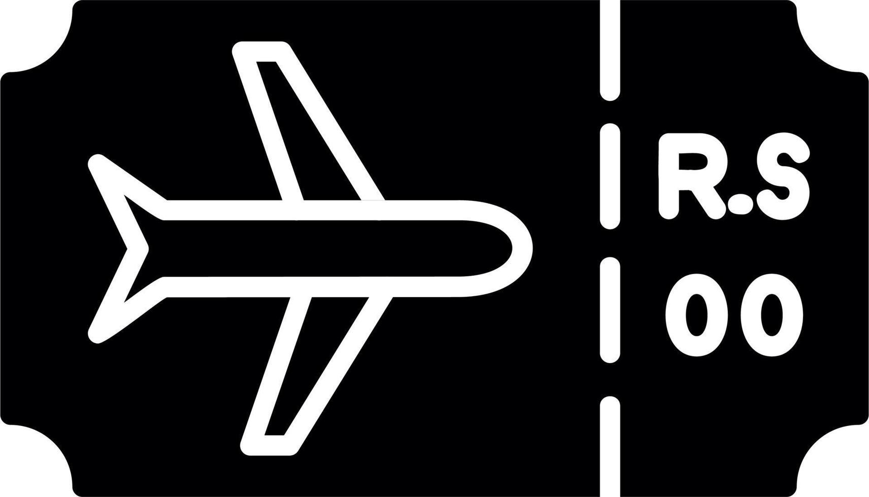Plane Ticket Vector Icon