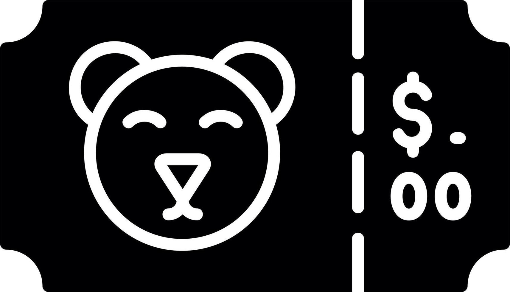 Zoo Ticket Vector Icon