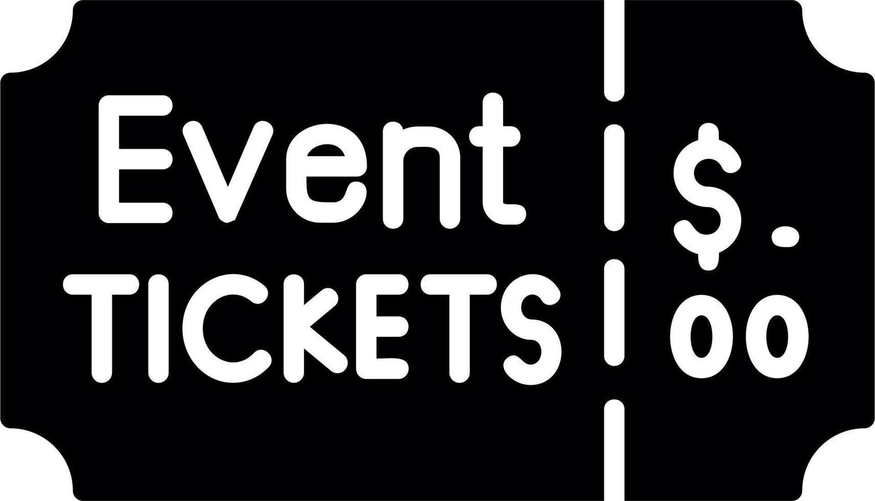 Event Ticket Vector Icon