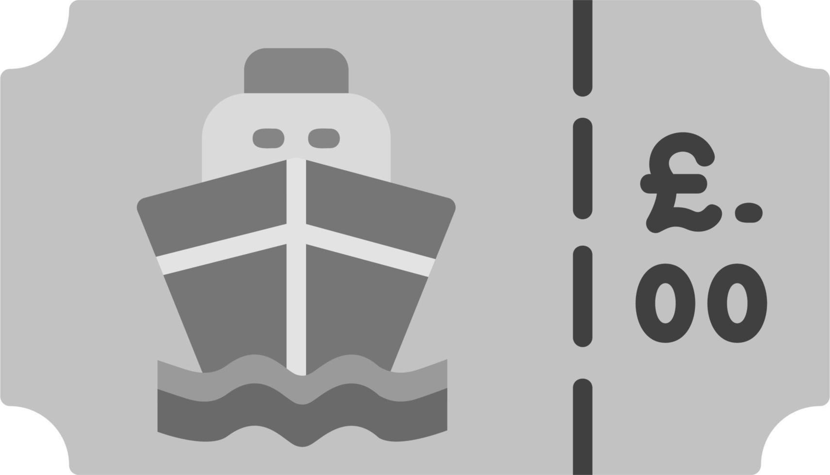 Boat Ticket Vector Icon
