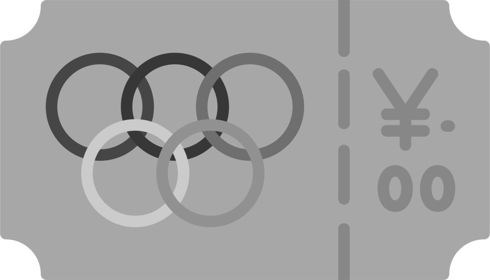 Olympic Ticket Vector Icon