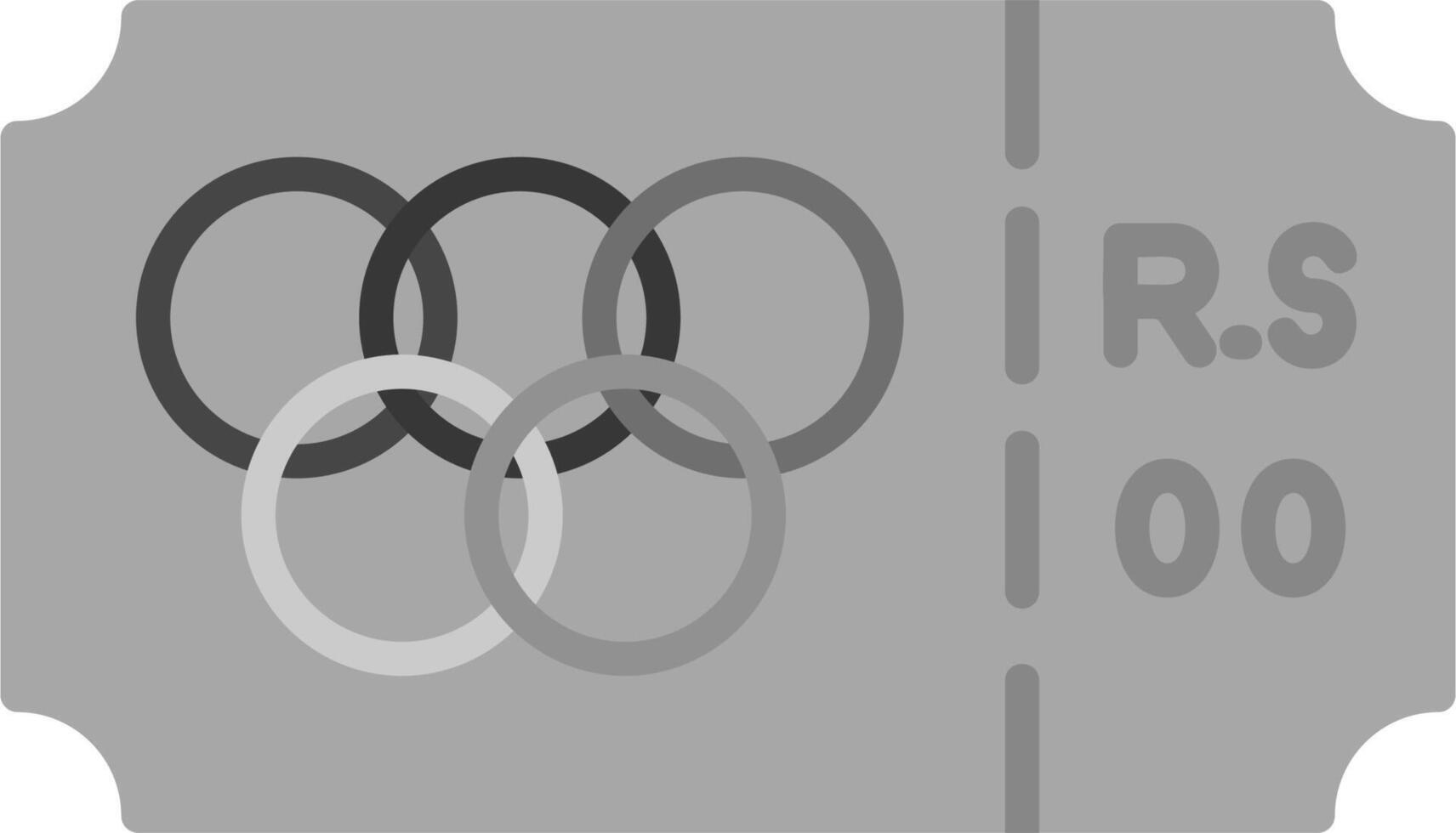 Olympic Ticket Vector Icon