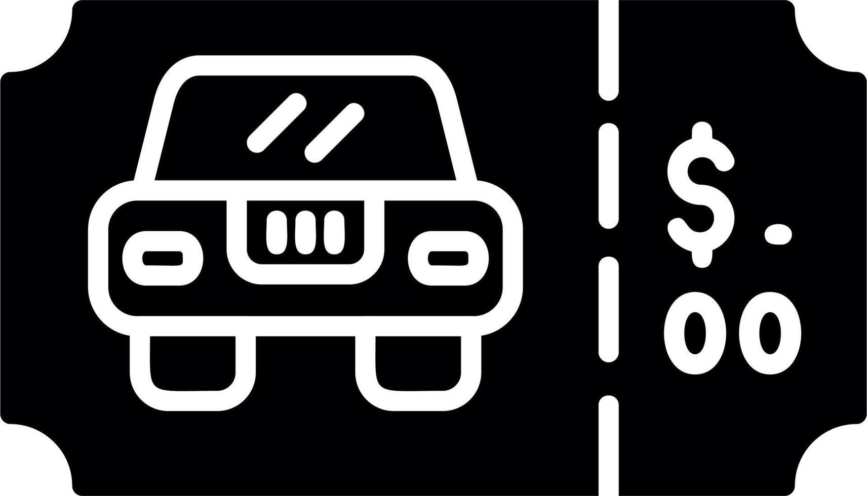 Parking Ticket Vector Icon