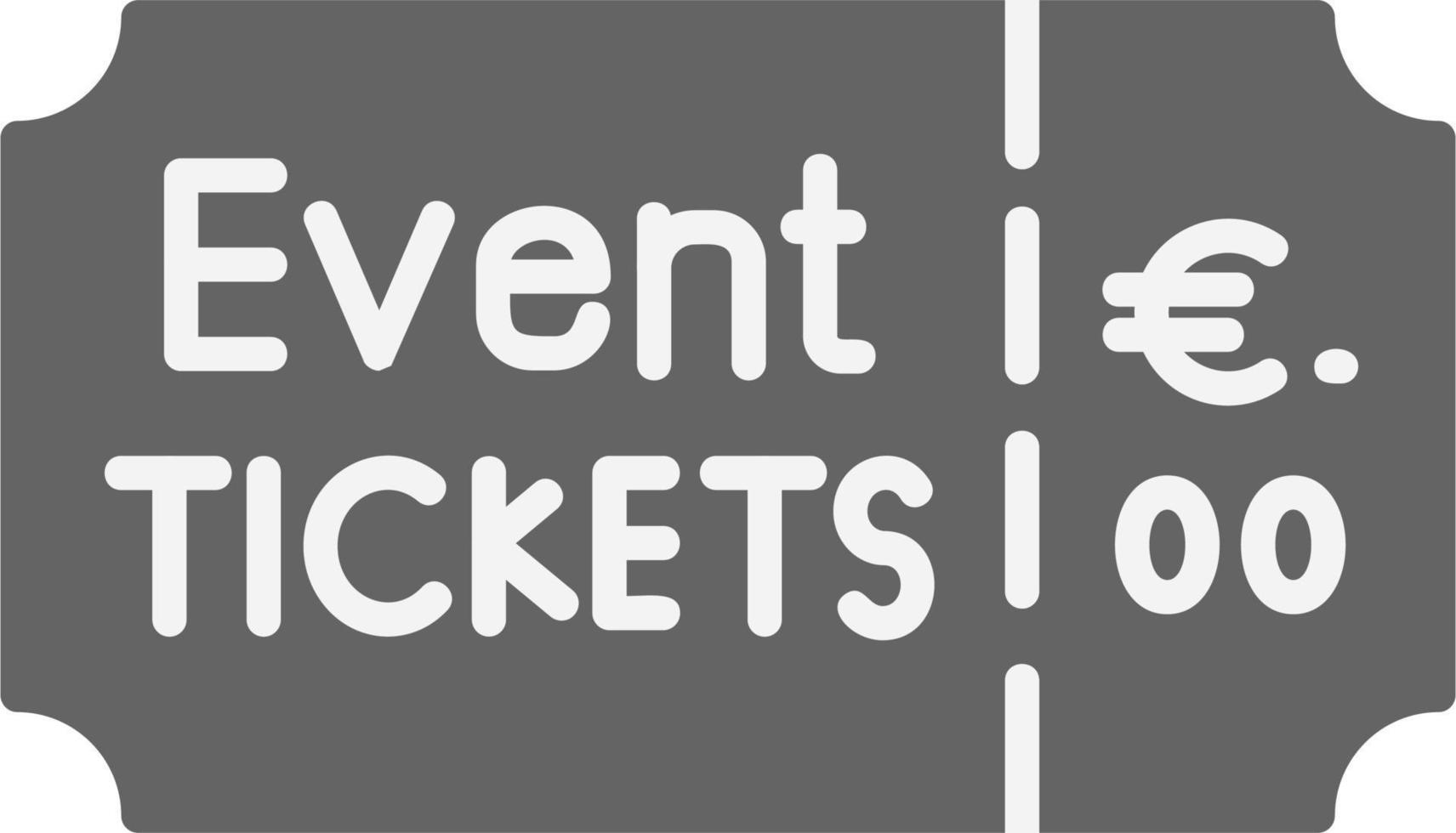 Event Ticket Vector Icon