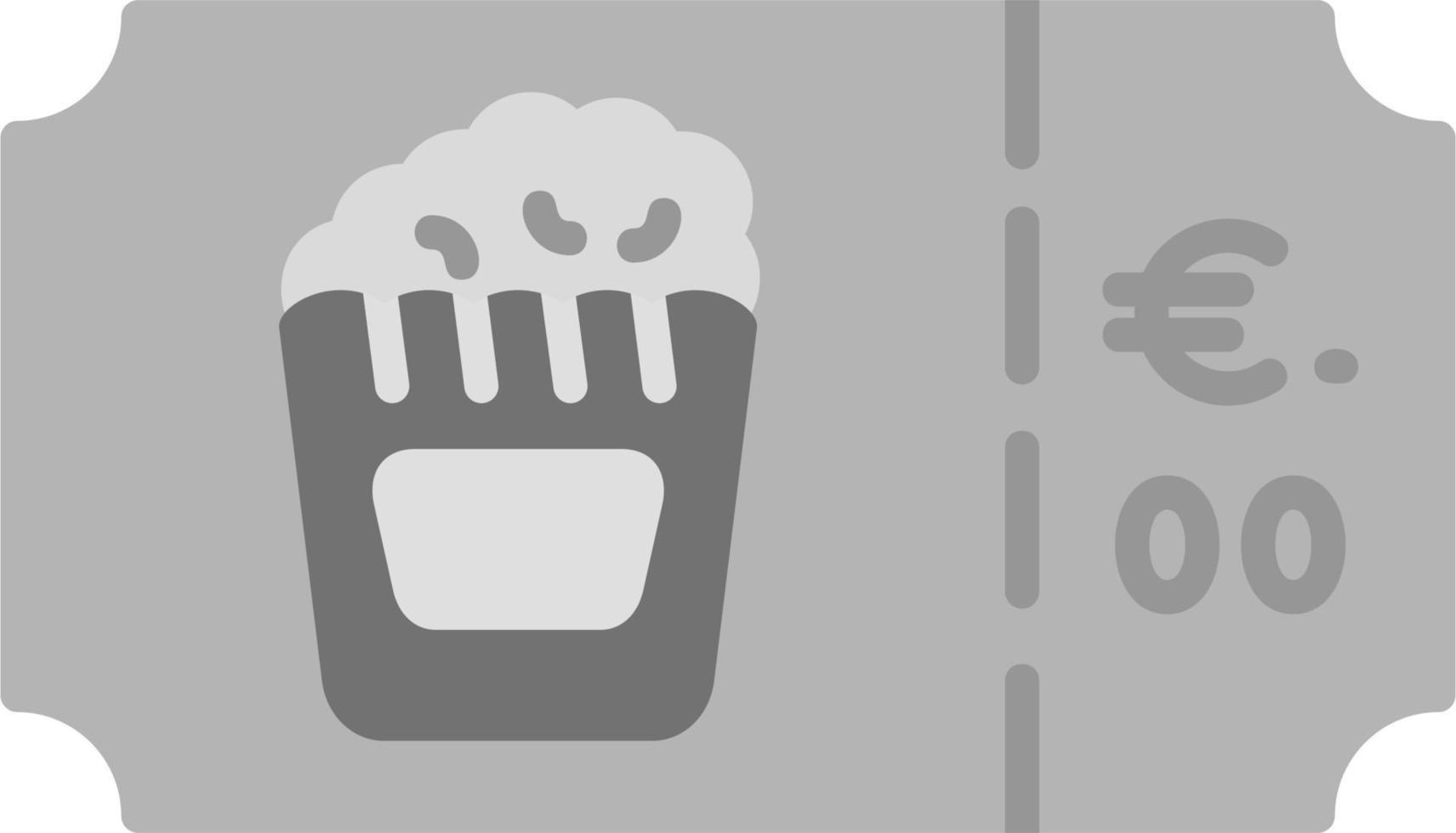 Popcorn Ticket Vector Icon