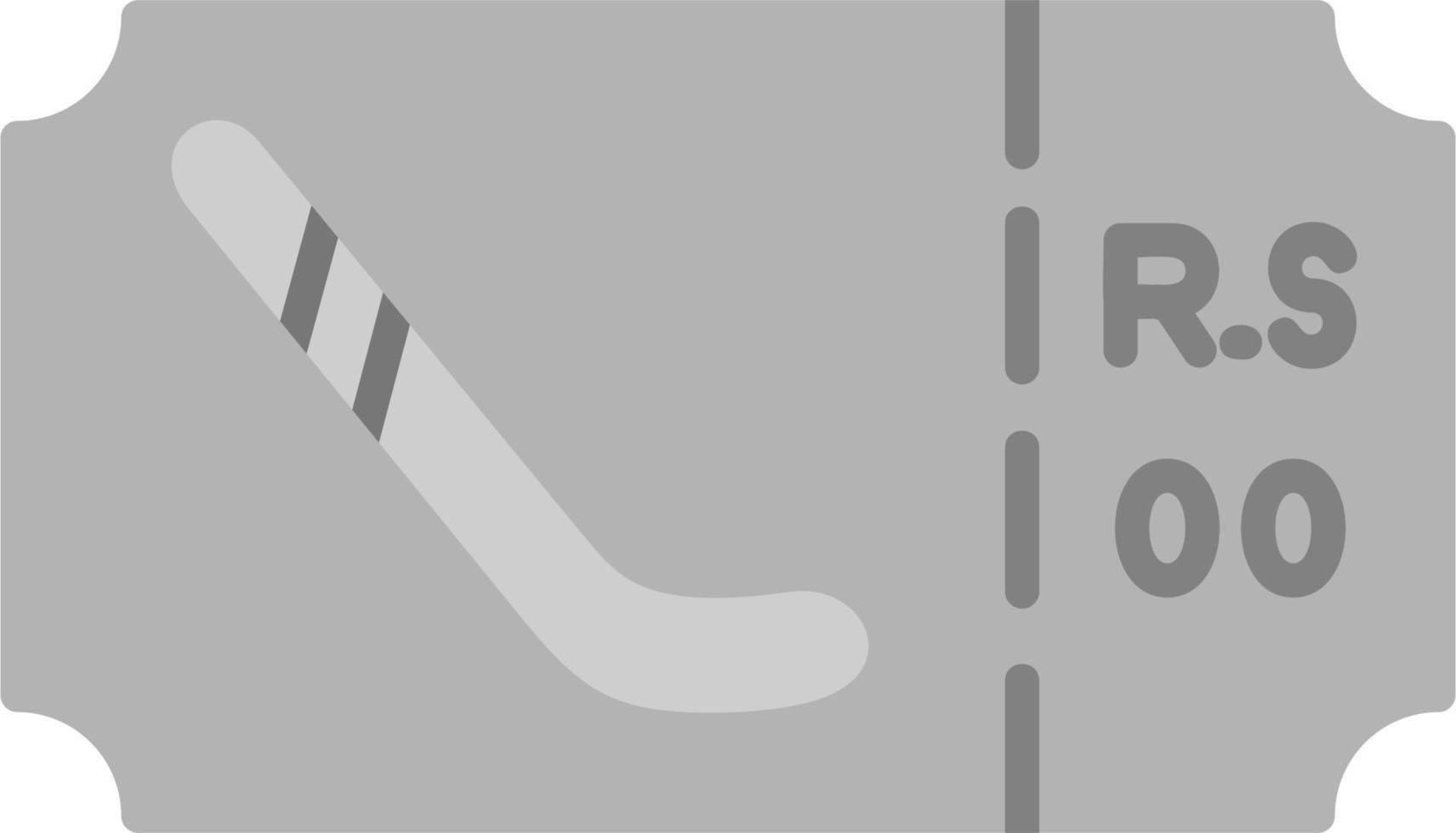 Hockey Ticket Vector Icon
