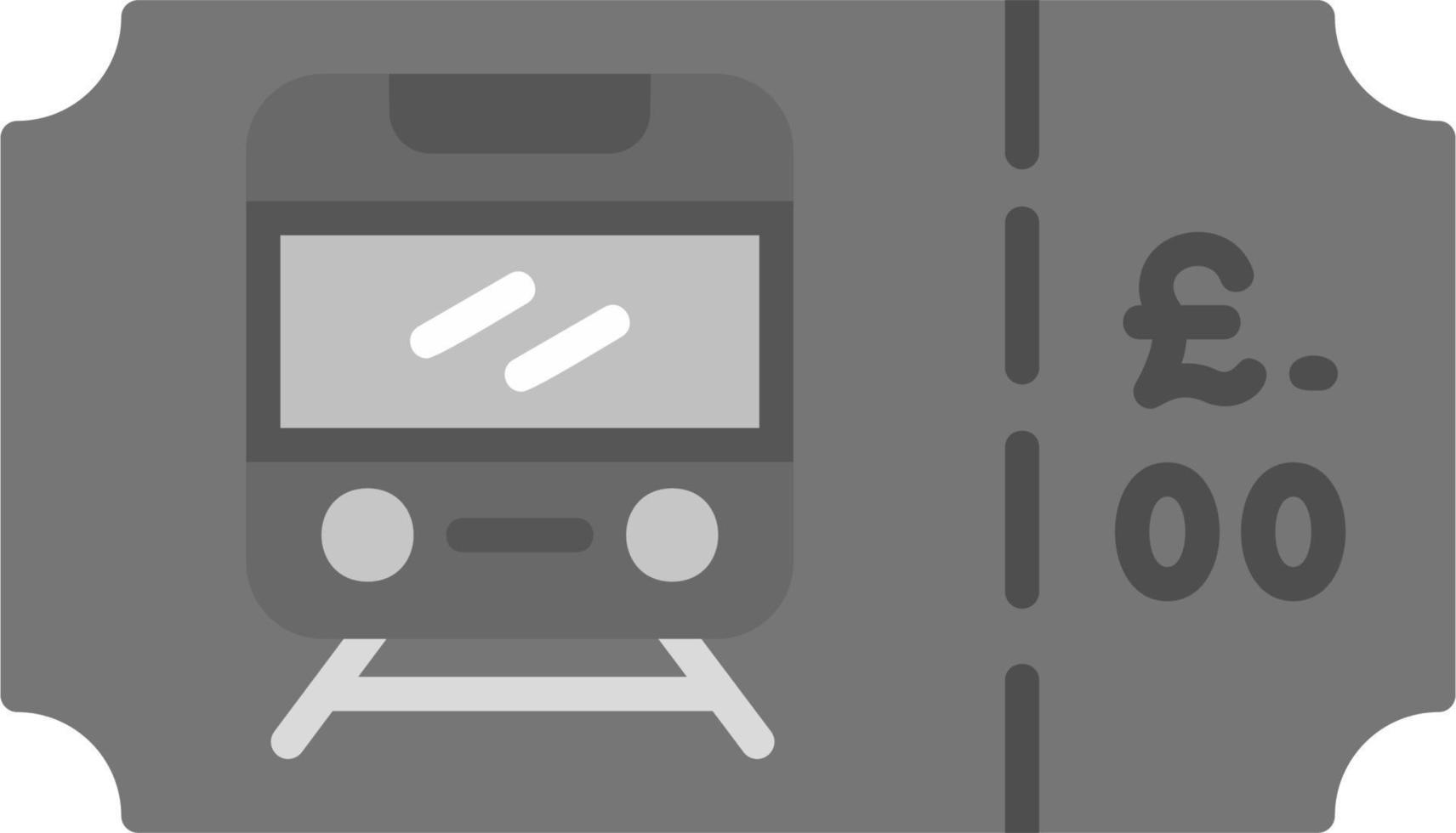 Metro Ticket Vector Icon