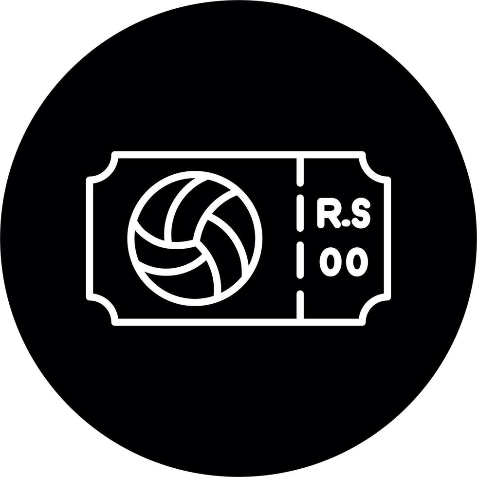 icono de vector de pelota de voleibol