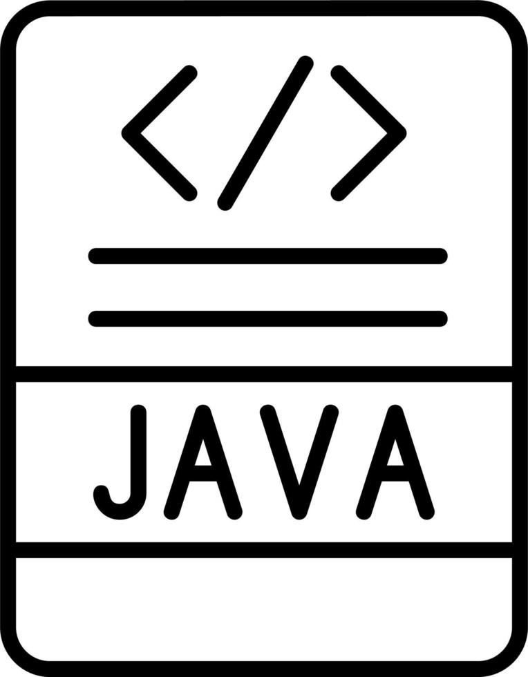 icono de vector de java