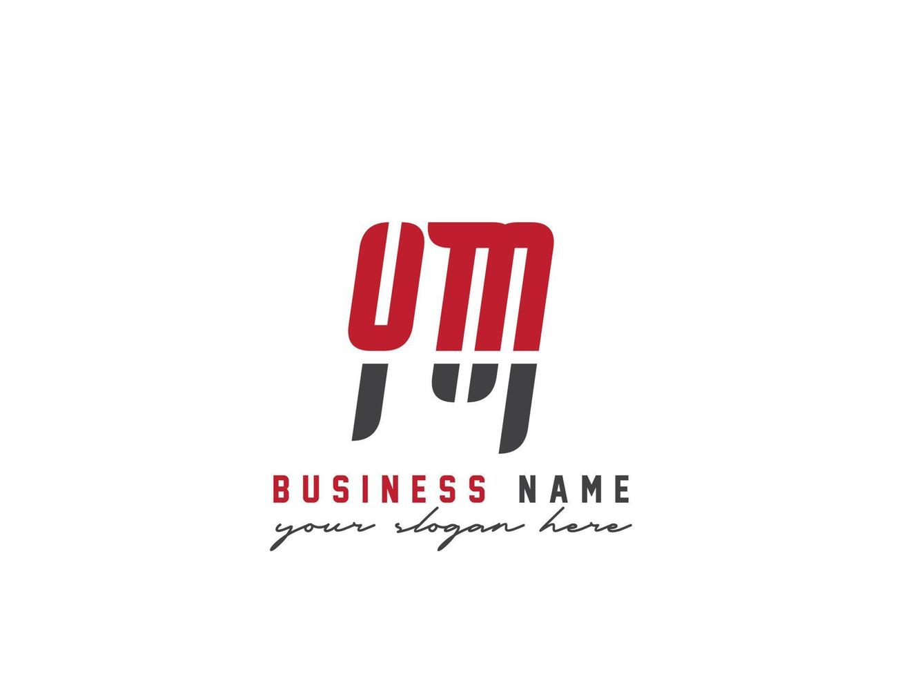 Logotype Ym Letter Logo, Abstract YM Logo Icon For Business vector