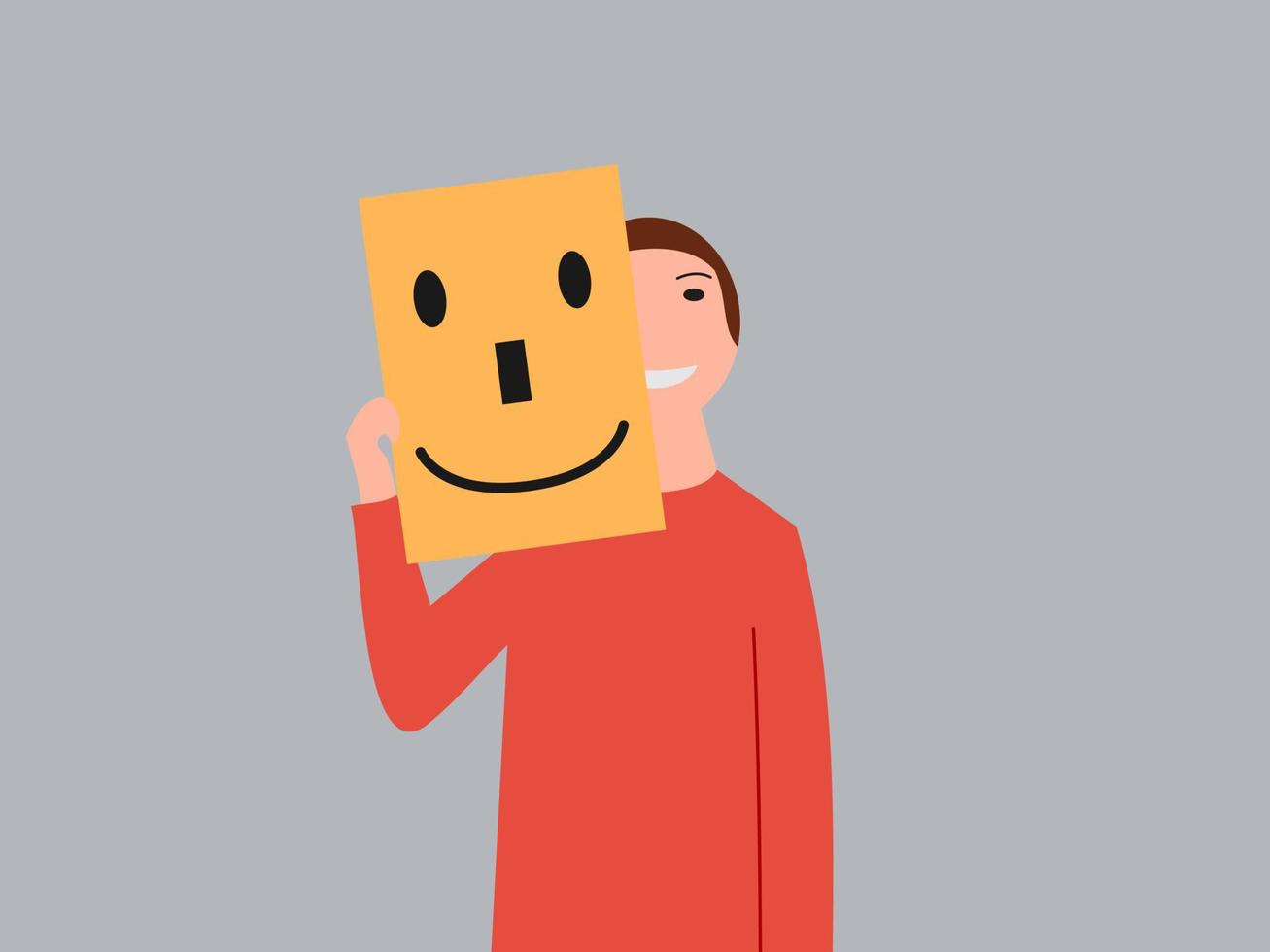 flat design happiness day vector illustration