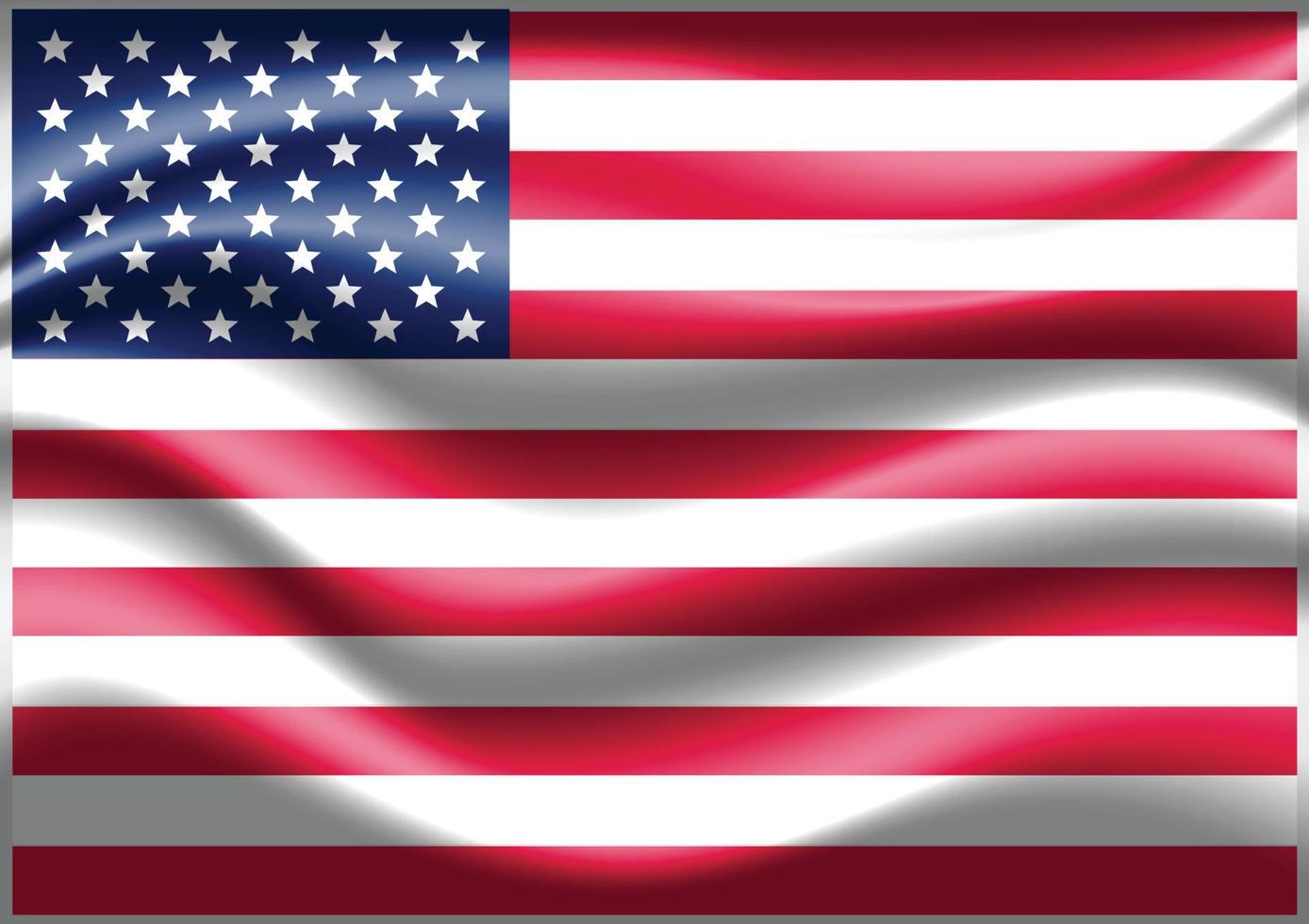 United States of America Flag Theme Vector Art Background