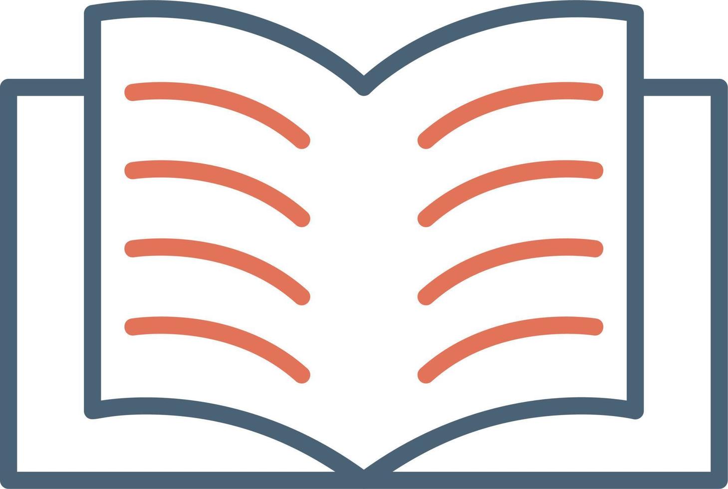 Open Book Vector Icon