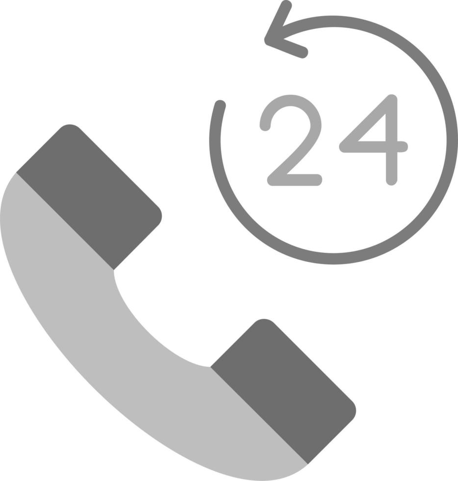 24 Hours Service Vector Icon