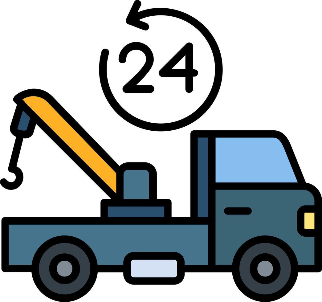 Tow Truck Vector Icon