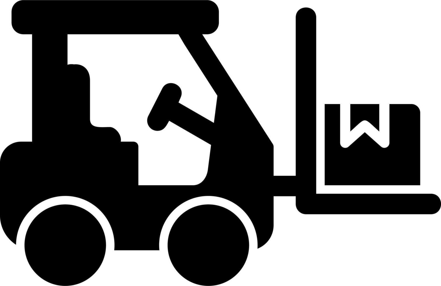 Forklift Vector Icon