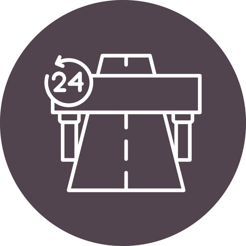 Toll Road Vector Icon