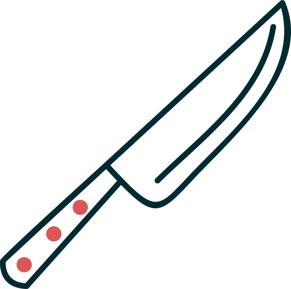 icono de vector de cuchillo