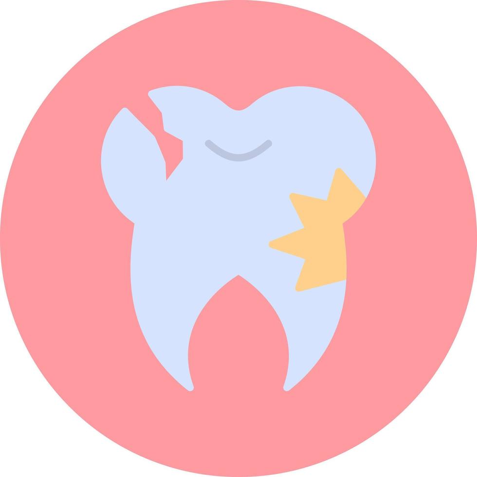 Caries Tooth Vector Icon
