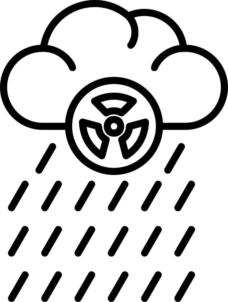 icono de vector de lluvia ácida