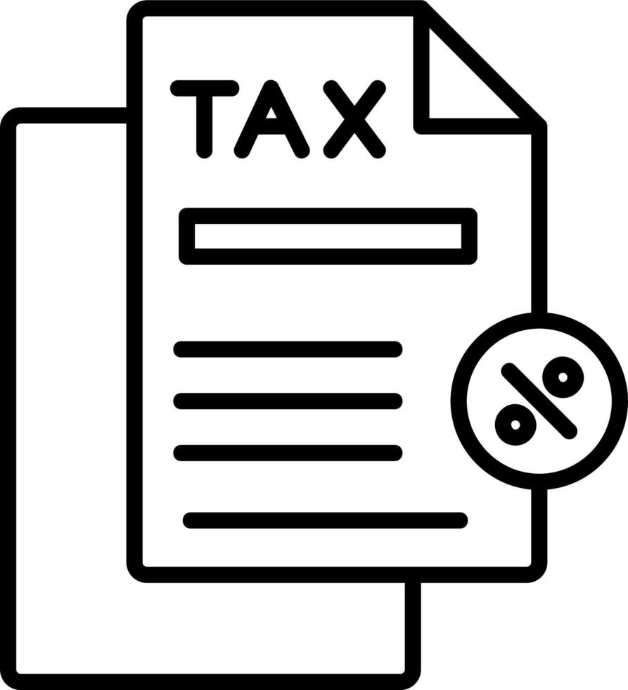 Tax Discount Vector Icon