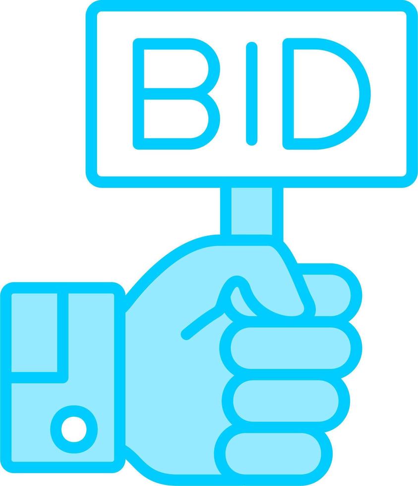 Bid Vector Icon