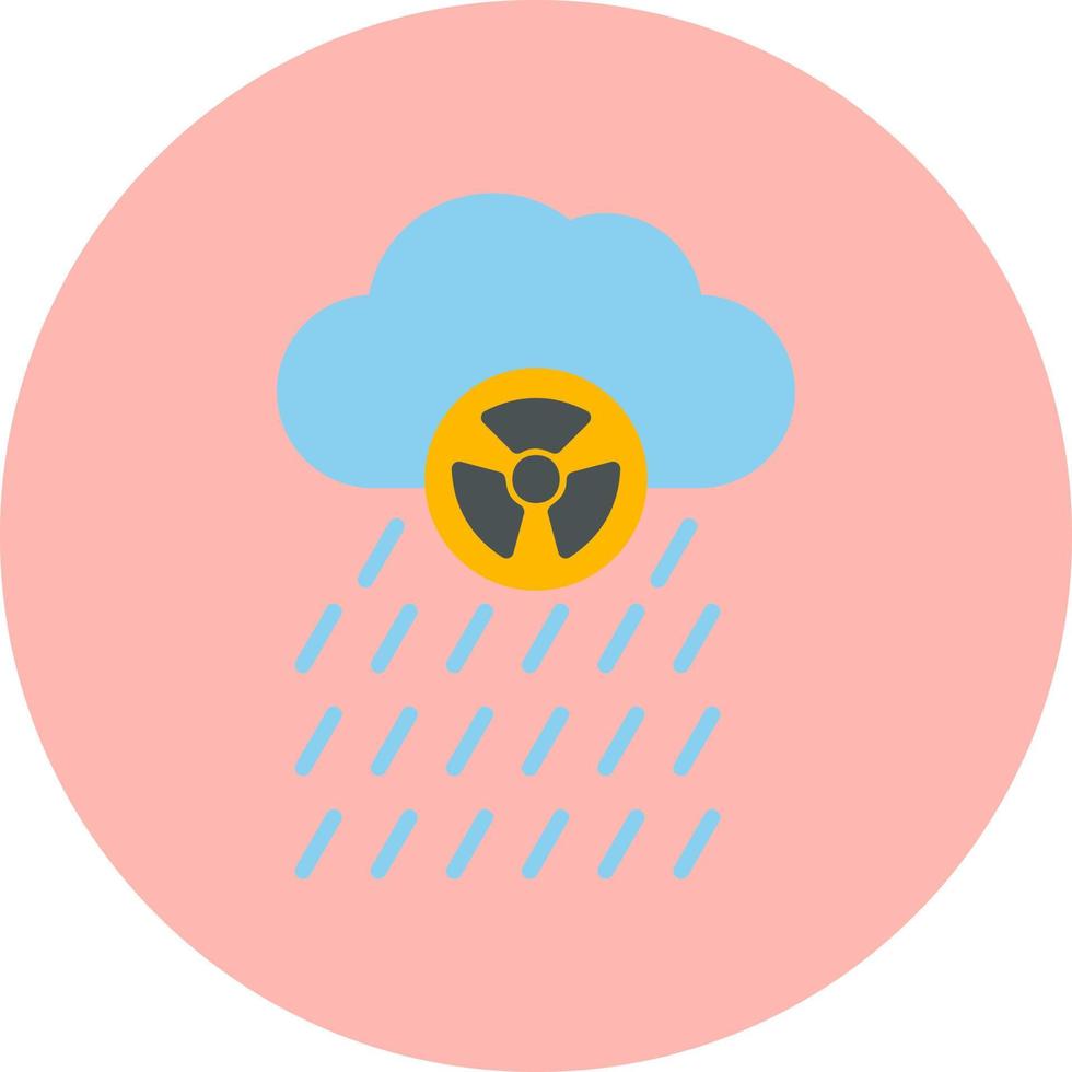icono de vector de lluvia ácida