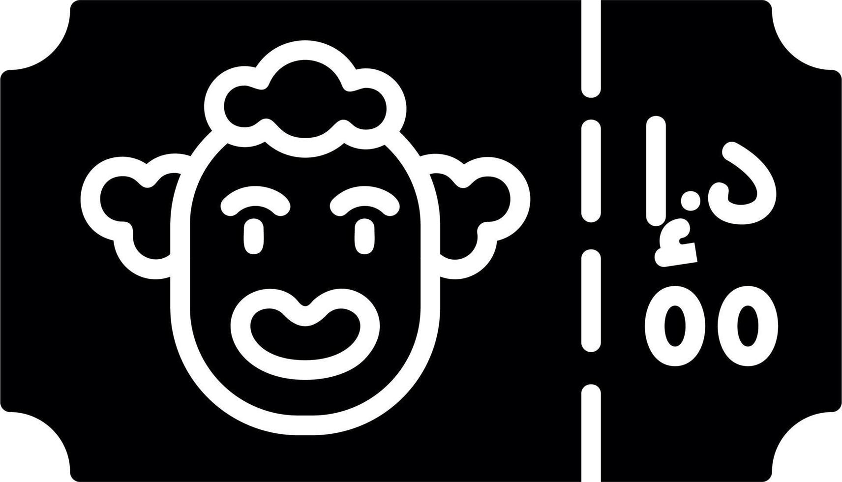 Circus Ticket Vector Icon