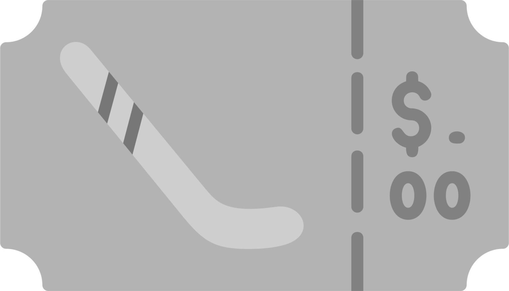 Hockey Ticket Vector Icon