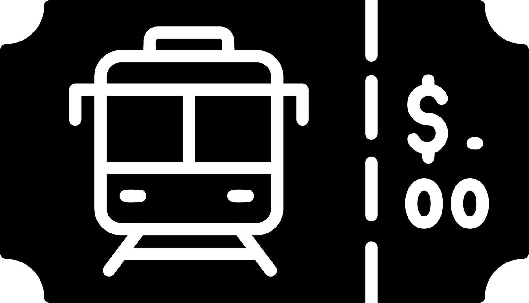 Metro Ticket Vector Icon