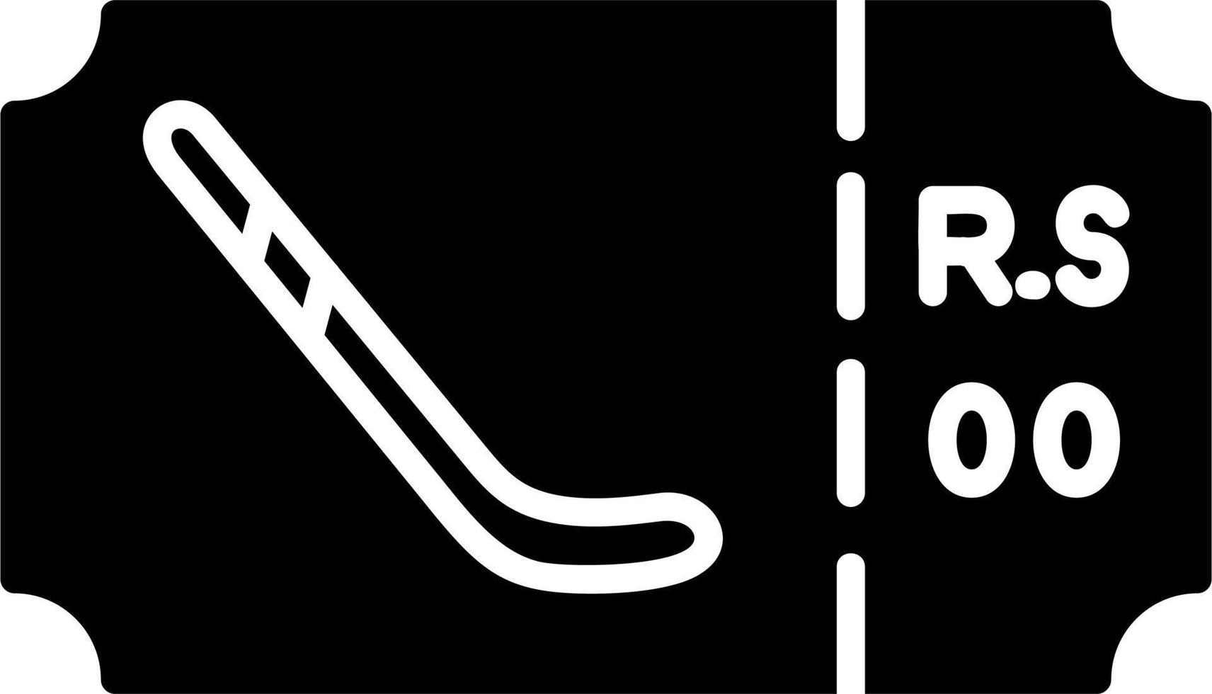 Hockey Ticket Vector Icon