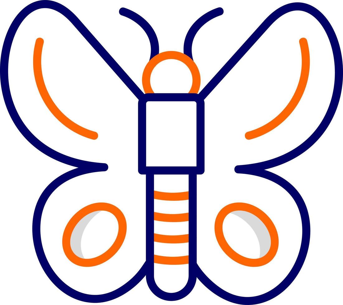 icono de vector de mariposa