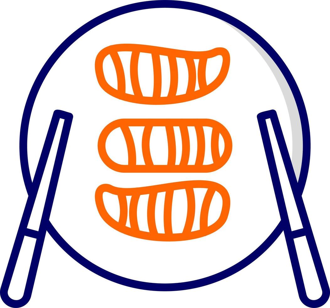 icono de vector de sushi