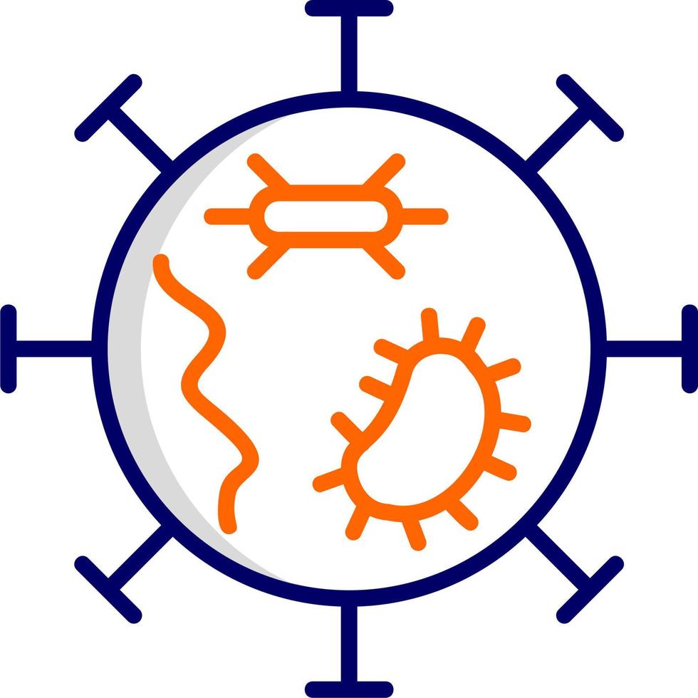 icono de vector de virus