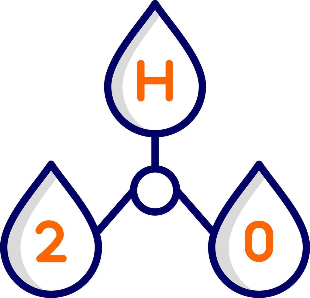 H2o Vector Icon