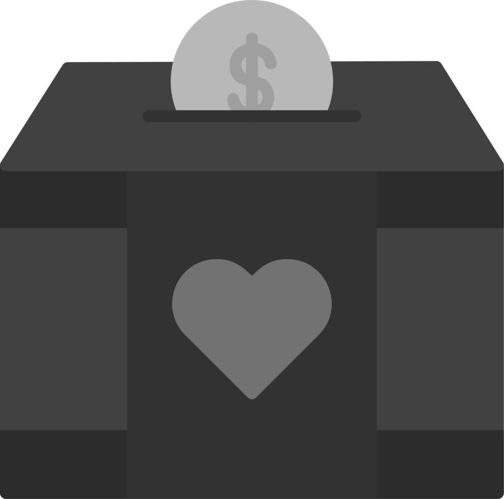 Charity Box Vector Icon