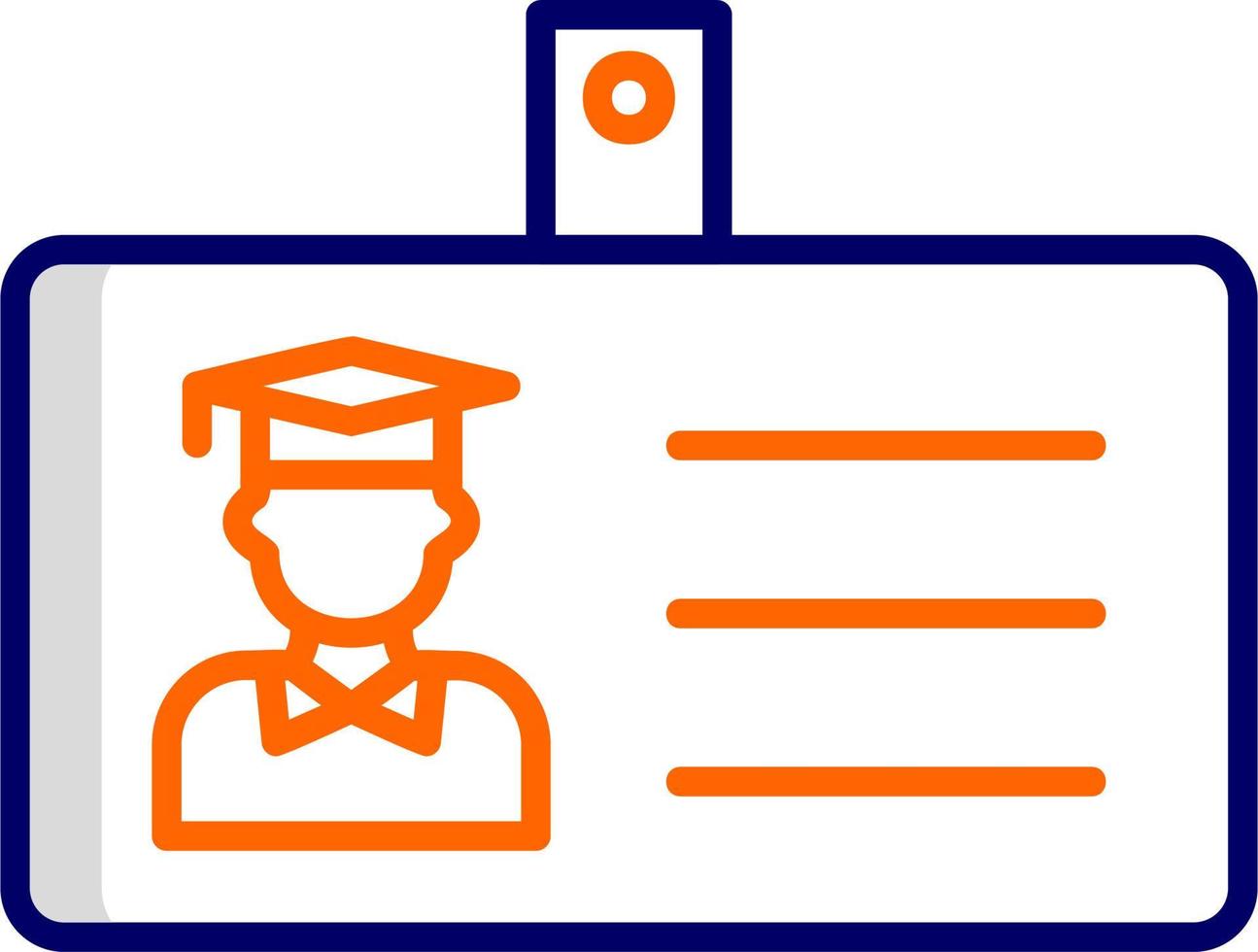 Student Id Card Vector Icon